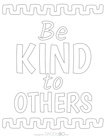 Be Kind To Others - Free Classroom Poster - SKOOLGO